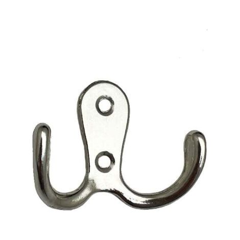 (Argento) Set di 6 appendiabiti retrò, ganci da parete retrò, ganci in metallo per porte per bagno, cucina, camera da letto, ingresso