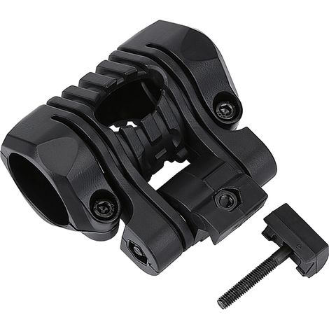Accessoire de fixation rapide pour lampe torche avec clip de serrage en plastique pour casque Fast (noir) (1/5)