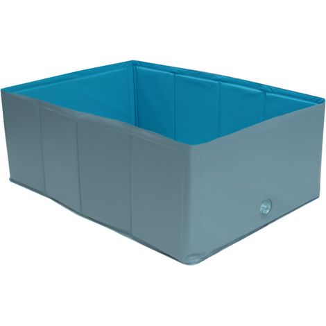 Hundepool, PVC, faltbarer Hundepool, quadratische Form, rutschfeste Welpenbadewanne (1/5)