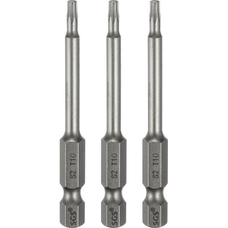 3 Pièces Embout Tournevis T10 Torx Tige Hexagonale 1/4" (1/5)