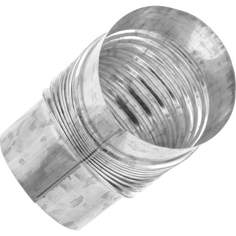 Coude D'extension 45 Degrés, Résistant la Rouille, Installation Facile en Acier Inoxydable pour Poêle à Bois pour Usage Extérieur (1/5)