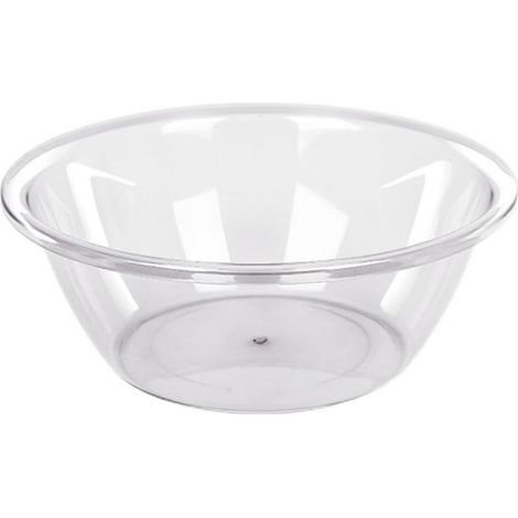 Lavabo transparent en PET épais et résistant, grande capacité, multifonctionnel, rond, pour la cuisine et la salle de bain. (1/5)