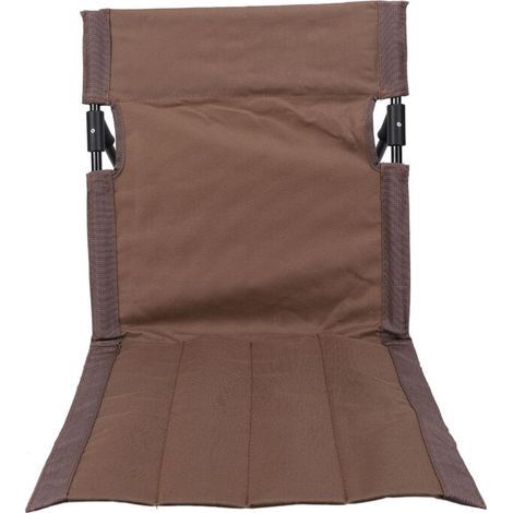 Folding outdoor garden chair, leisure chair with backrest, lightweight and comfortable, ideal for camping, parks, relaxation or fishing – brown color (1/4)