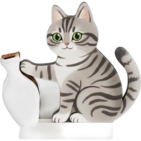 Porte-de Chat Décoration magnétique pour frigo  Vase souvenir à aimanté pour frigo Pour tableau blanc, plans, cuisine, armoires, classeur, école (1/5)