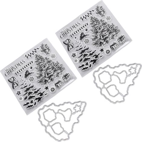 2 Tampons Transparents à Motifs Géométriques, Idéaux pour la Création de Cartes et Scrapbooking (1/5)