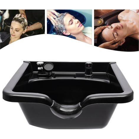 Cubeta para champú profunda de ABS, lavabo para enjuague trasero, equipo para peluquería y salón de belleza (1/5)
