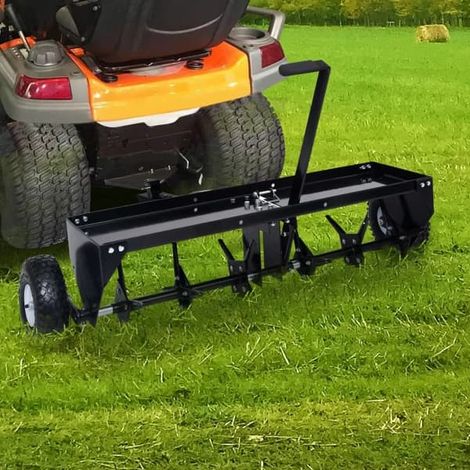 Coupe-bordures vertical vidaXL pour tondeuse autoportée 102 cm Noir (1/5)