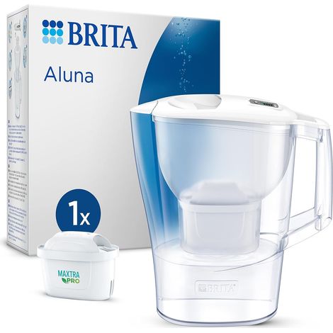 1 Carafe filtrante, Blanc, 2,4 L, Plastique, Pour cuisine (1/5)