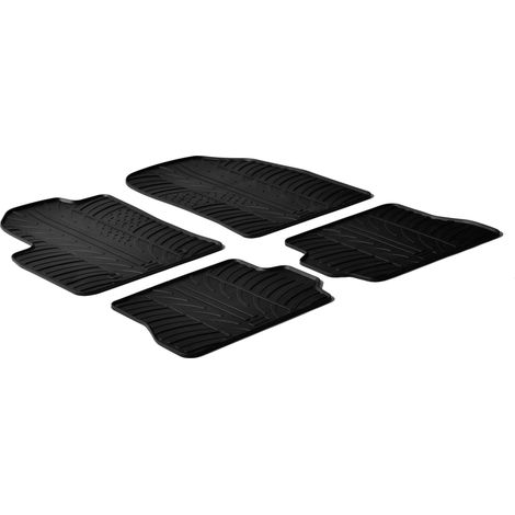 Set tappeti su misura in gomma - compatibile per Ford Fiesta 3p (11/0208/08) - Ford Fiesta 5p (05/0208/08) - Ford Fusion (08/0211/12)