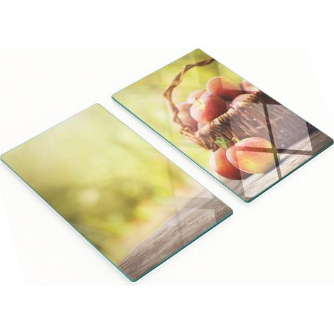 Tablas de vidrio decorativas multifuncionales para cocina, cesta para manzanas, 2x30x52 cm (1/5)