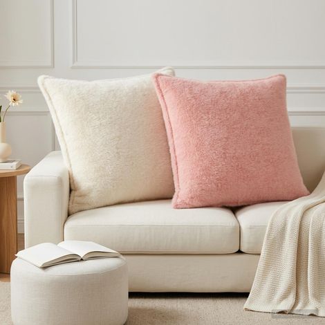 vidaXL Funda de almohada 2 uds. HOUTEN Rosa 80 x 80 cm (1/5)