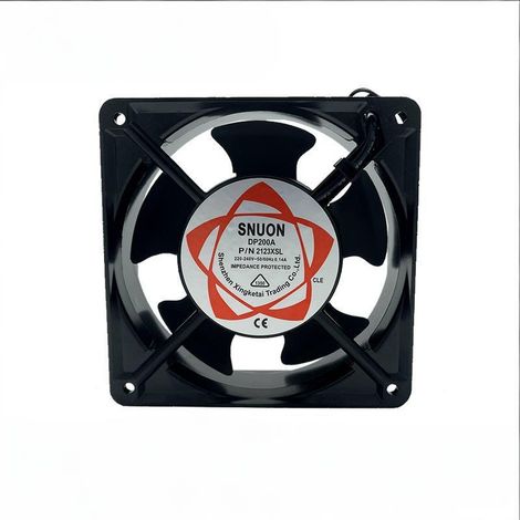 Zolginah – Ventilateur axial 220V DP200A – Débit d'air 82-95 CFM – Silencieux 43-50 dB – Pales en ABS auto-extinguible – Cadre métallique robuste (1/4)