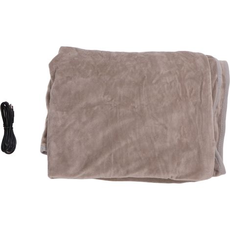Couverture chauffante USB grise, couverture électrique thermique pour genoux, repos de midi en hiver, chauffage doux (1/5)