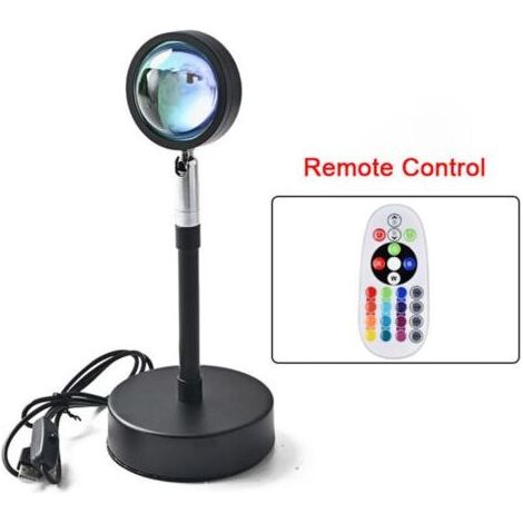 Sonnenuntergangsprojektorlampe für Innendekoration und Fotografie, LED-Nachtlicht mit USB-Ladefunktion – Romantische, um 180 Grad drehbare Sonnenuntergangslampe (1/5)