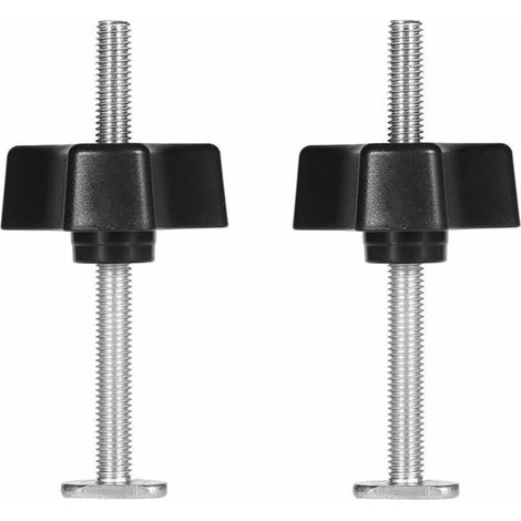 Rail en T Pince à Rainure en T TSlot TTrack en Métal Outil de Fixation Serrage Rapide pour Travail du Bois (2pcs T vis + 2pcs écrou à bouton uniquement) (1/5)