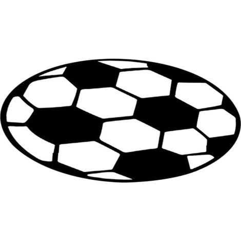 Tapis de Sol Rond Confortable Football en Polyester Résistant à l'usure Décoration Unique et Attrayante pour Salon et Bureau (1/5)