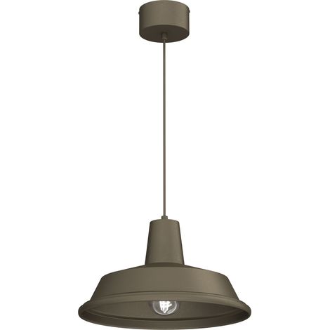 Suspension industrielle géométrique en acier bronze titane E27 15W Luminex Class (1/2)
