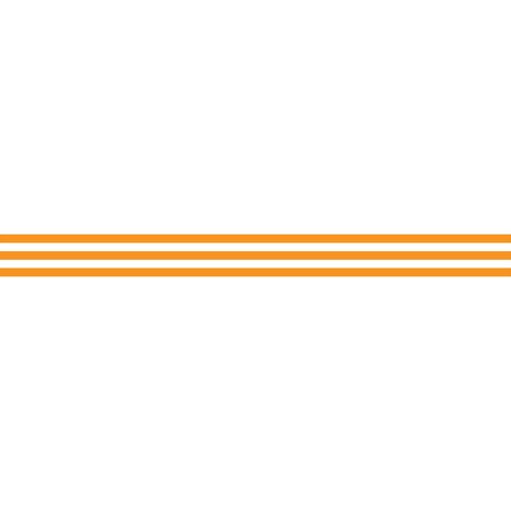 Lot 2 bandes 100mm x 1m - Lignes Parallèles Orange - 4641539