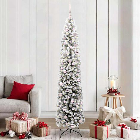 Künstlicher Weihnachtsbaum mit 300 LEDs mit Ständer Grün 210 cm