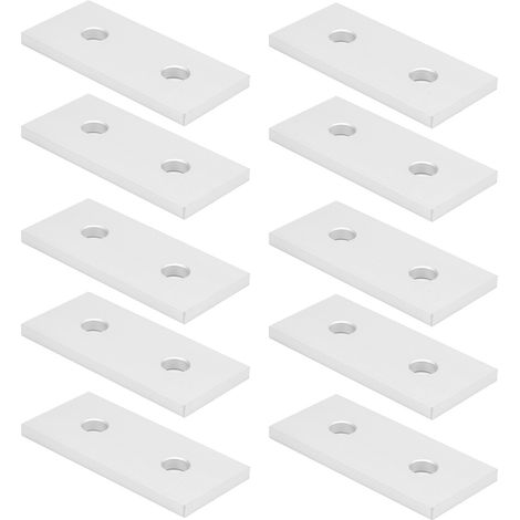 10 plaques de jonction plates en aluminium, renfort de connexion vertical, outil 3030-2 trous (1/5)