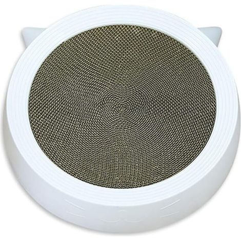 Arbre à chat, griffoir en carton ondulé, tapis de ponçage en carton résistant pour chats dodus, grand griffoir pour lit/salon, recyclé pour protéger les meubles, gamelle à griffer (1/5)