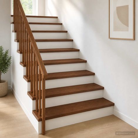 vidaXL Nez de marche 16 pièces 90 x 25 x 2 cm Marron foncé (1/5)