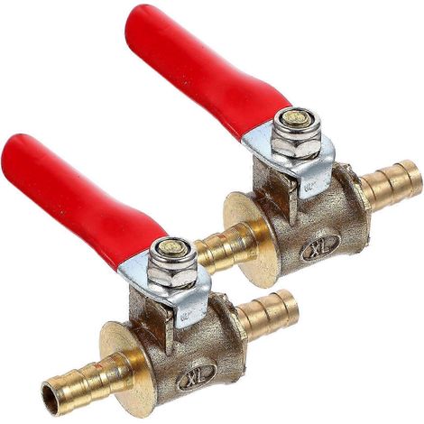 Vanne à gaz, vanne à bille pour conduite d'eau, lot de 6 vannes d'arrêt, diamètre 6 mm (1/5)