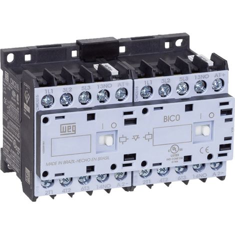 WEG CWCI07-10-30D24 Wendeschütz 6 Schließer 3 kW 230 V/AC 7 A mit Hilfskontakt 1 St.