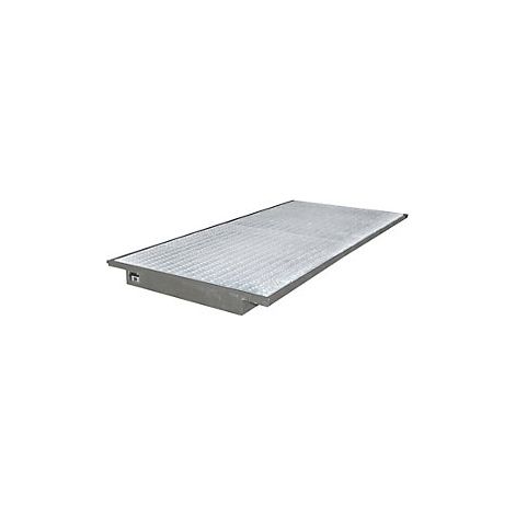 eurokraft pro  Ripiano a vasca  con griglia zincata  lungh x (1/3)