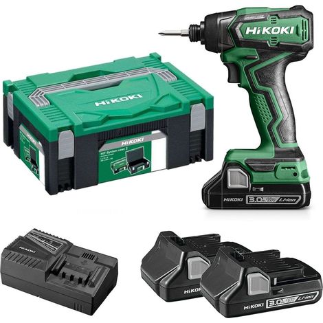 Hikoki Clé à chocs sans fil HiKoki 18V (1/4") -2 x 3,0 Ah, 140 Nm- (WH18DDWQZ) (1/5)