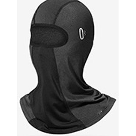 (Exclusivité Asie du Sud-Est) Bandeau solaire d'été en soie glacée pour hommes et femmes, masque de cyclisme, bandeau magique antidérapant multifonctionnel XTJ09 Noir (1/2)