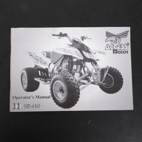 [GEBRAUCHT] [GEBRAUCHTWAREN] Originale Bedienungsanleitung für Motorrad 450 (1/3)