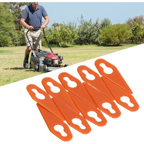 Convient aux tondeuses à gazon de la série Gtech GT, lames de tondeuse en plastique, orange. (1/5)