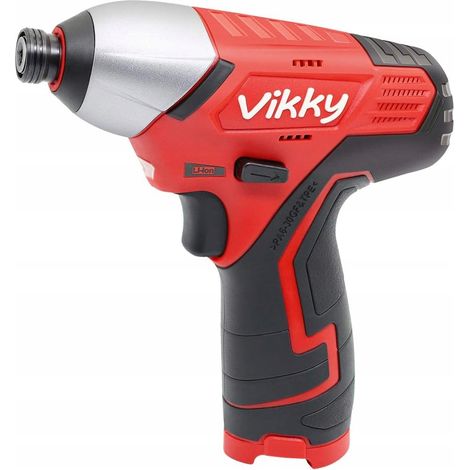 Llave de impacto Vikky de 10,8 V y 1/4 de pulgada, 2600 rpm, sin batería, 110 Nm. (1/4)