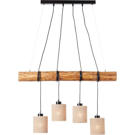 Dekoratives Pendel Vander Holz/Textil, schwarz/holzf. (1/5)