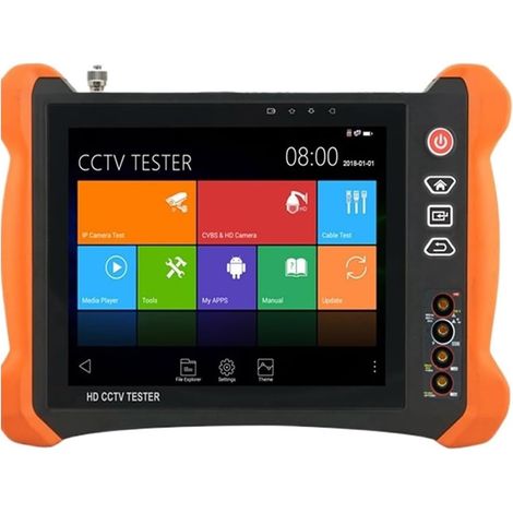 Testeur de vidéosurveillance prenant en charge la caméra IP Testeur De Caméra IP 8 Pouces 12mp X9, Moniteur De Vidéosurveillance 4K AHD/TVI/CVI/SDI, Caméra Analogique Tout-en-1, Testeur IPTV, Moniteur (1/5)