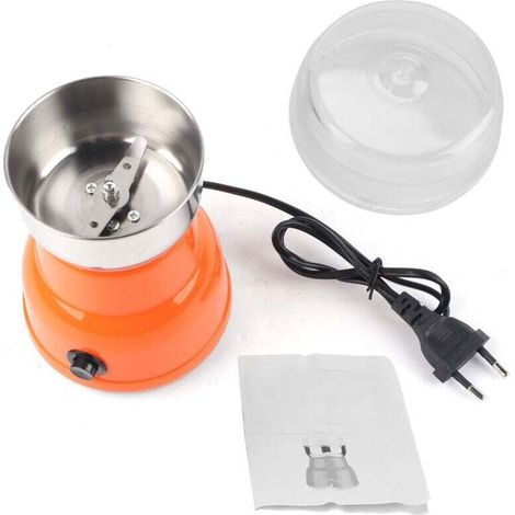 Moulin À Café Électrique Broyeur Grains Noix Épices Haricots Ménage 220V Prise UE