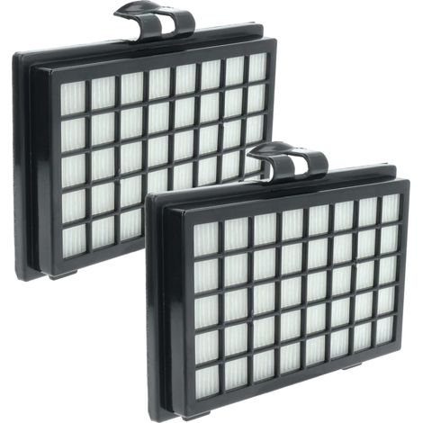 vhbw 2x filtre compatible avec Fakir E 240 aspirateur - filtre HEPA noir / blanc (1/4)