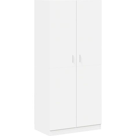 Maison Exclusive - Kleiderschrank Weiß 90x52x200 cm Holzwerkstoff