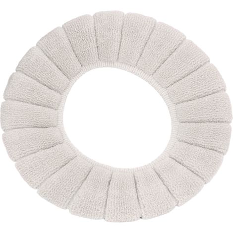 Dicker, waschbarer WC-Sitzbezug – Weiches und warmes Material – Elegante und strapazierfähige beige Farbe (1/5)