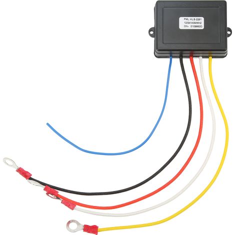 12V/24V Funkfernbedienung für Seilwinden, Empfänger-Set mit Fernbedienung, kompatibel mit elektrischen Zylindern, 2-teiliges Set (1/5)