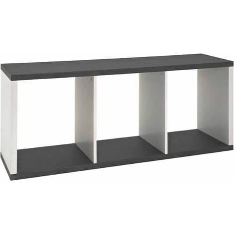 Meuble TV Design "Granit" 117cm Blanc