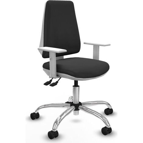 Piqueras y Crespo Elche chaise bureau gris foncé ergonomique