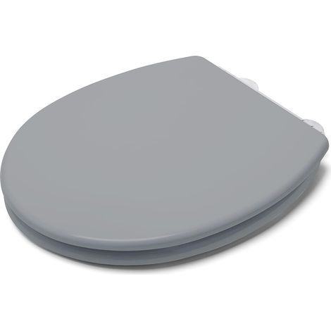 Croydex Grey Soft-Close Toilet Seat with Quick Release & Flexi-Fix - Lugano (1/5)
