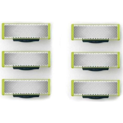 Ersatzklingen für OneBlade-Rasierer- und Haarschneider – robuste Edelstahlklingen zum Rasieren, Schneiden und Stylen – 6er-Pack