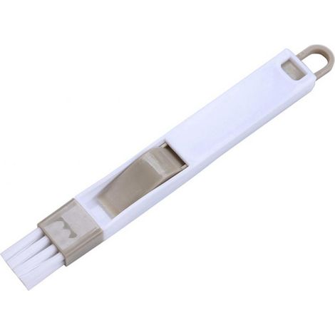 Brosse De Nettoyage 2 En 1 Avec Pelle Pliable Pour Fentes Clavier Fenêtre Cuisine - Matériau App Durable - Outil Maison Bureau - 1 Pièce (1/2)