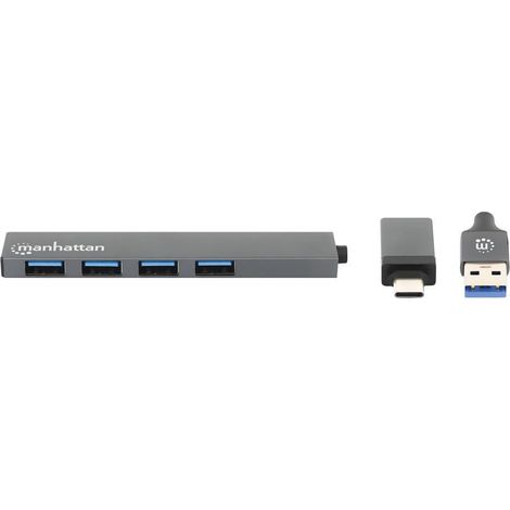 Hub usb 3.2 4 porte 107mm manhattan - 181006 (1/3)