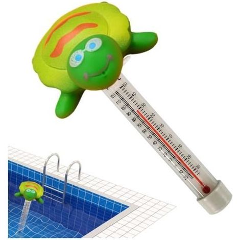 Thermomètre de piscine flottant - Multicolore - Design ludique - Facile à lire - Résistant à l'érosion (1/5)