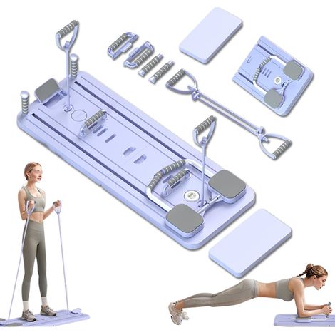 Pilates Board 2025 – Faltbarer Ganzkörpertrainer mit Auto-Rebound, Knieschonern und Multifunktions-Bauchmuskelmodul, robustes Gerät für den Innen- und Außenbereich, Unisex (1/5)