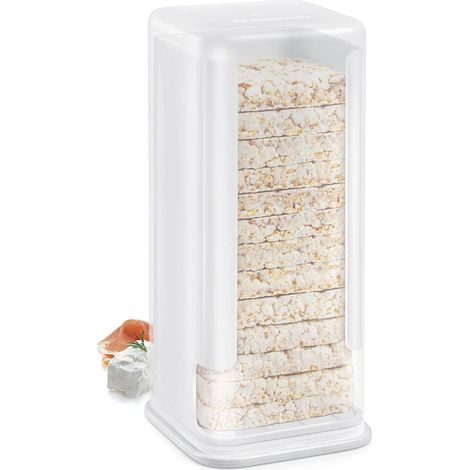 Tescoma 896968, 4Food, Contenitori per Alimenti, Contenitore per Gallette, Contenitore per Fette Biscottate Quadrate, Plastica (1/3)